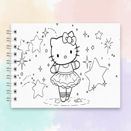 Arquivo Digital Livro de Colorir Hello Kitty