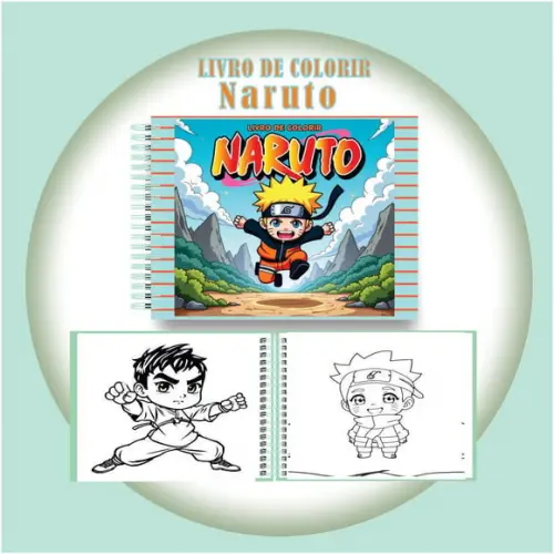 Arquivo Digital Livro de Colorir Naruto