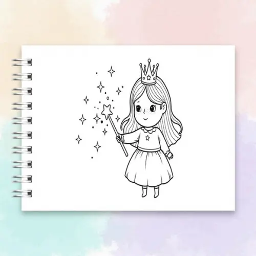 Arquivo Digital Livro de Colorir Princesinhas Encantadas