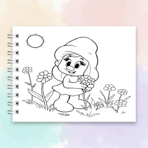 Arquivo Digital Livro de Colorir Smurfs