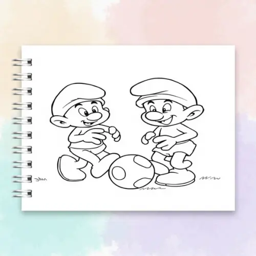 Arquivo Digital Livro de Colorir Smurfs