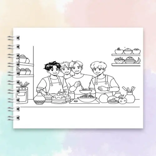 Arquivo Digital, Livro de Colorir Bts