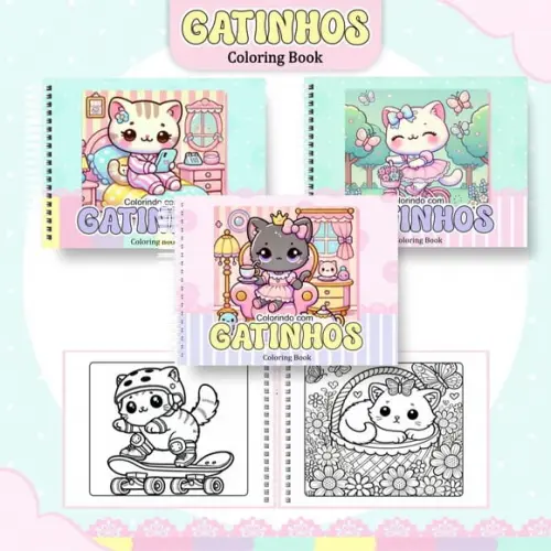 Arquivo Digital: Livro de Colorir ? Gatinhos