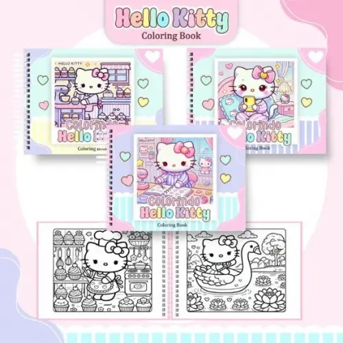 Arquivo Digital: Livro de Colorir ? Hello Kitty