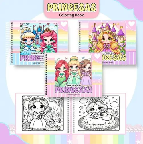Arquivo Digital: Livro de Colorir ? Princesas