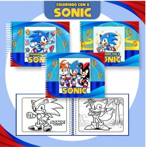 Arquivo Digital: Livro de Colorir Sonic