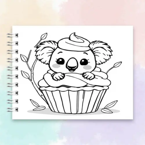 Arquivo Digital: Livro de Colorir Coala Kawaii
