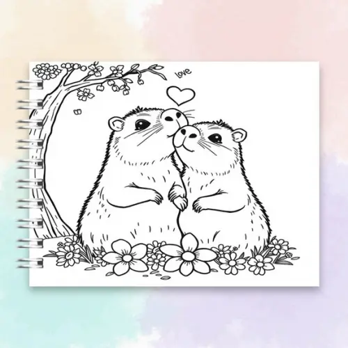 Arquivo Digital: Livro de Colorir Capy Lovers