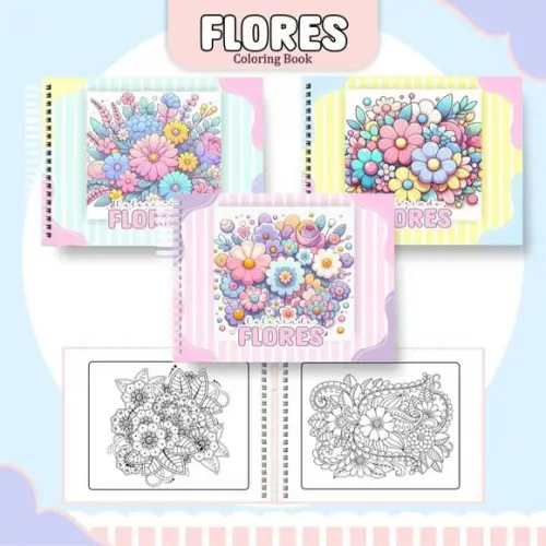 Arquivo Digital: Livro de Colorir Flores