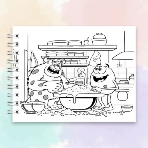 Arquivo Digital: Livro de Colorir Monstros S.a