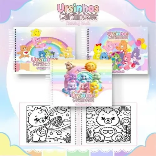 Arquivo Digital: Livro de Colorir Ursinhos Carinhosos