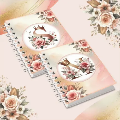 Coleção Capas Alfabeto Realeza Rosé Gold