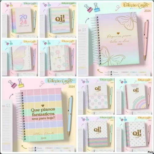 Combo Agendas Candy 2024 - Arquivo Digital