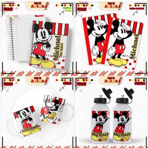 Combo Digital Volta às Aulas 2025 - Tema Mickey Menino