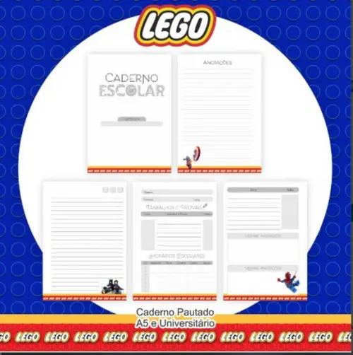 Combo Escolar+combo Saúde Lego Arquivo Digital