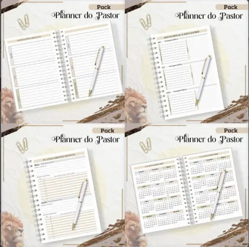 Combo Planner Pastor 2025 Arquivo Digital