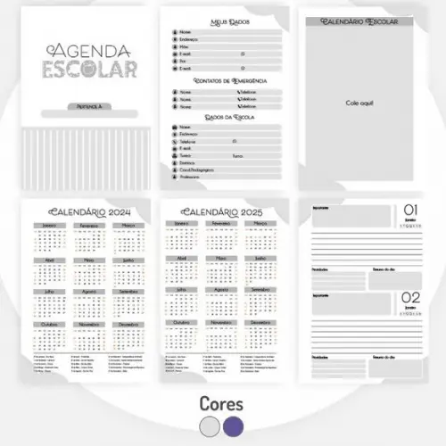 Combo Miolos Neutros Escolares 2024 Arquivo Digital
