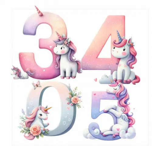 Kit Digital Alfabeto Unicornio, Dia dos Namorados