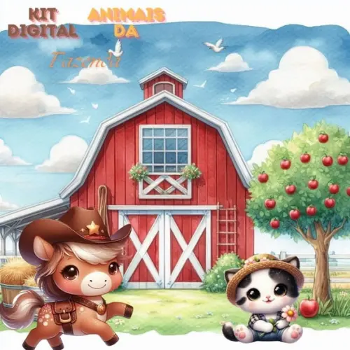 Kit Digital Animais da Fazenda