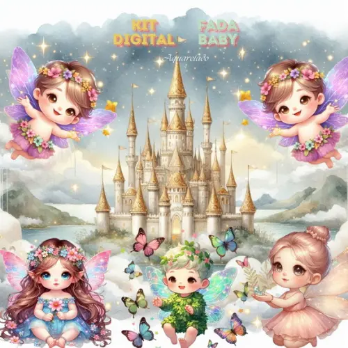 Kit Digital Fada Cute Baby