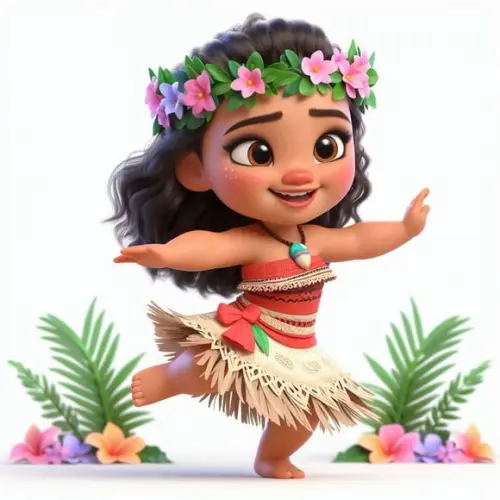 Kit Digital Fofo Moana Bebê 3d