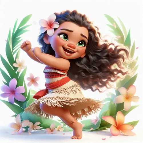 Kit Digital Fofo Moana Bebê 3d