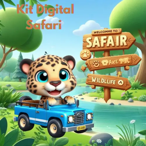 Kit Digital Safari Azul