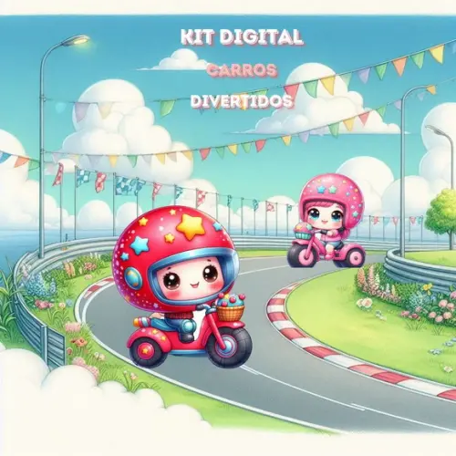 Kit Digital Veículos Divertidos