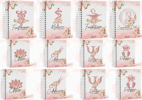 Pack Profissões Agendas e Arte Canecas Arquivo Digital