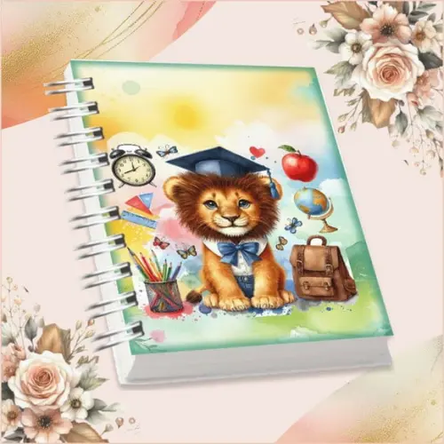 Volta às Aulas Arquivo Digital Combo Agenda Leão e Leoa.