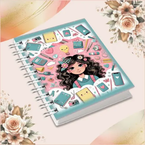 Volta às Aulas Arquivo Digital Combo Agenda Menina 02