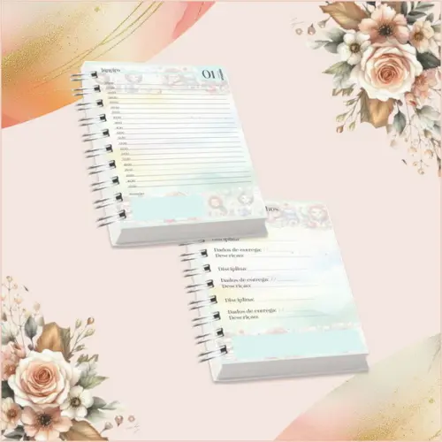 Volta às Aulas Arquivo Digital Combo Agenda Leão e Leoa.
