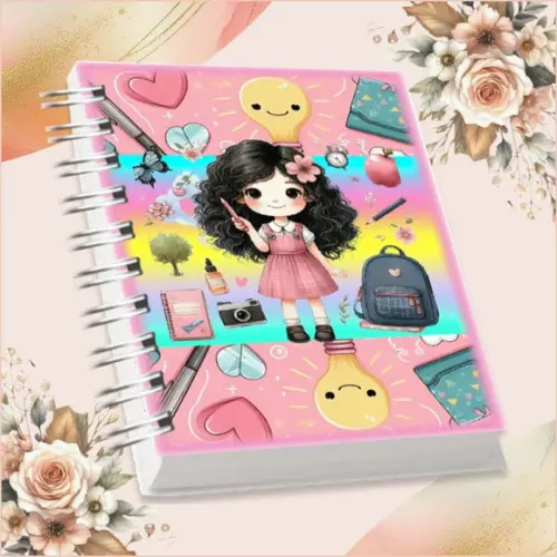 Volta às Aulas Arquivo Digital Combo Agenda Menina 03