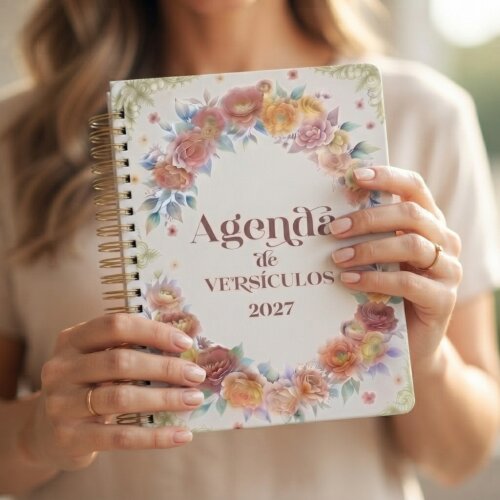 Agenda Devocional Cristã 2027 Digital Pêssego