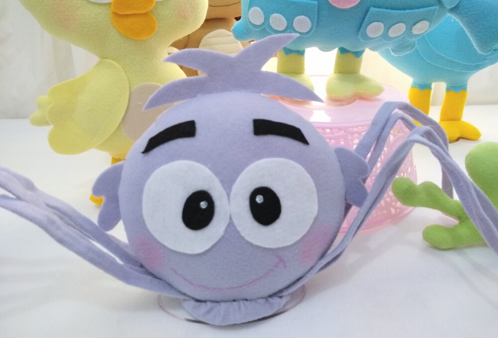 Kit de Festa infantil Galinha Pintadinha Candy Color em feltro