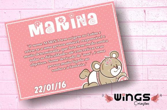 Arte Digital - Significado dos Nomes: MARINA
