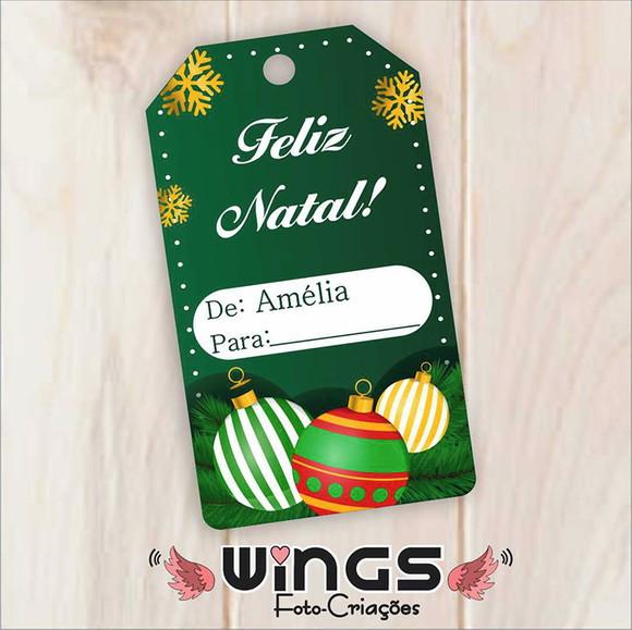 Arte para Tag de Feliz Natal para Imprimir