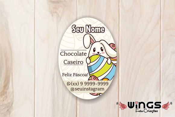 Arte Personalizada para Tag de Páscoa para Imprimir