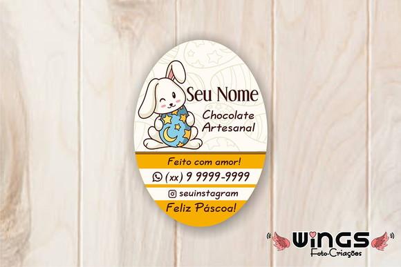 Arte para Tag de Páscoa para Imprimir