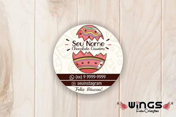 Arte Personalizada para Tag de Páscoa para Imprimir