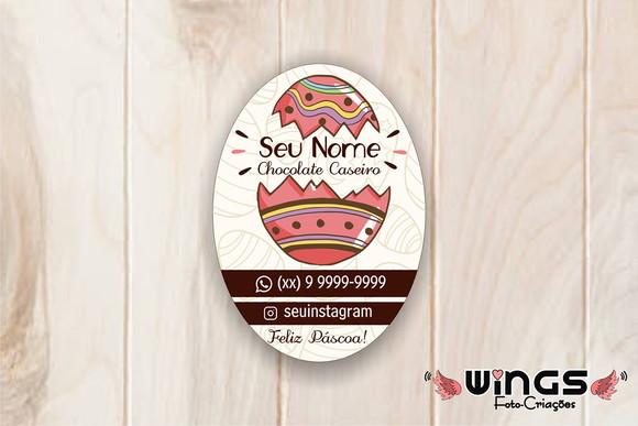 Arte Personalizada para Tag de Páscoa para Imprimir