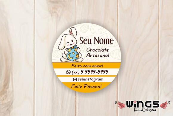 Arte Personalizada para Tag de Páscoa para Imprimir