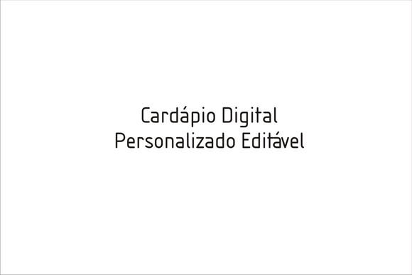 Cardápio Digital Personalizado Editável + Tag Fecha Sacola