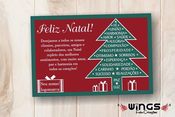 Cartão Corporativo Digital de Natal Personalizável