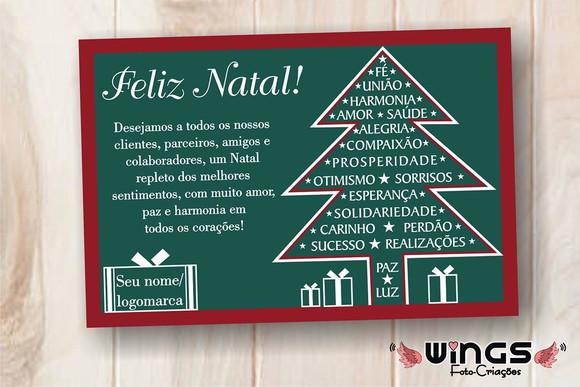 Cartão Corporativo Digital de Natal Personalizável