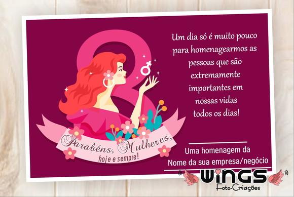 Cartão Digital Corporativo para Dia das Mulheres III