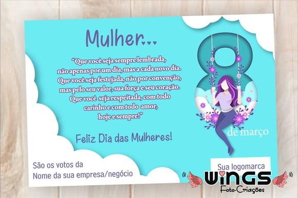 Cartão Digital Corporativo para Dia das Mulheres II