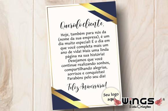 Cartão Digital de Aniversário para Clientes VII