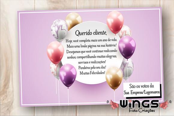 Cartão Digital de Aniversário para Clientes I