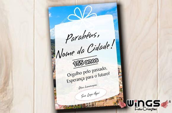 Cartão Digital Homenagem Aniversário Cidade 4
